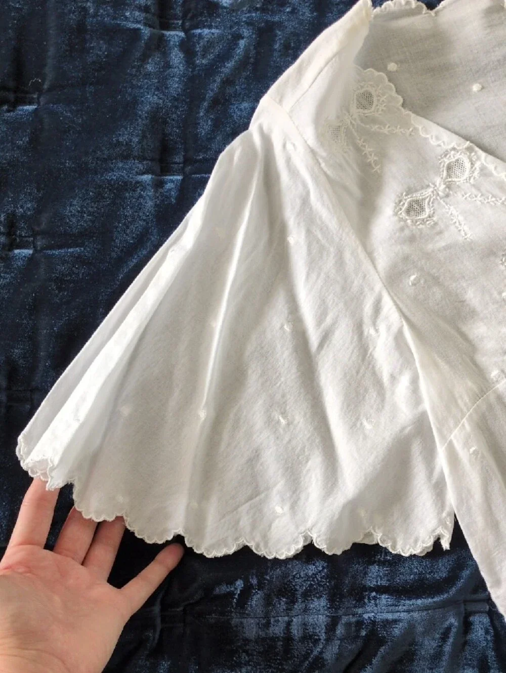 Doen Kacy Top, White Eyelet, Small - Picture 6 of 16
